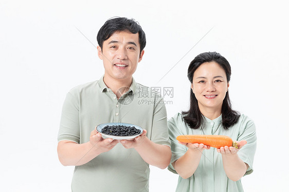 中年夫妇健康饮食图片