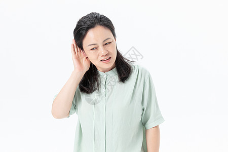 中年女性听力问题图片