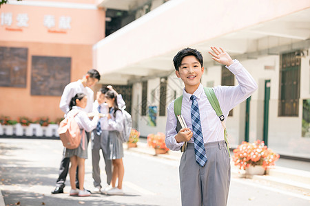 小学生做作业小学生课间形象背景