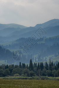 山野风光山野云雾仙境背景