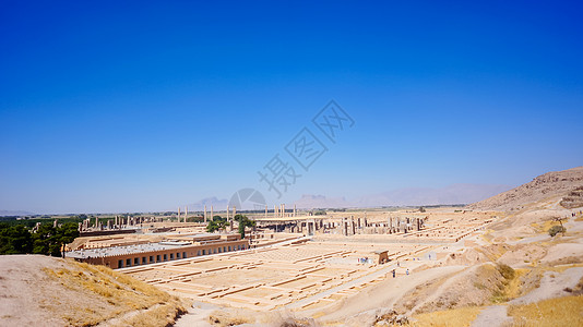 古代建筑伊朗波斯波利斯遗址背景