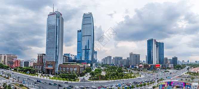 插画路东莞鸿福路写字楼背景