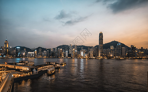 香港海港香港维多利亚港背景