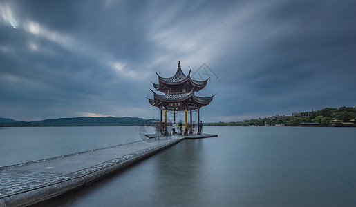 杭州集贤亭背景图片