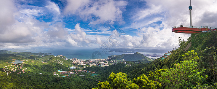 深圳东部华侨城景区自然风光背景图片