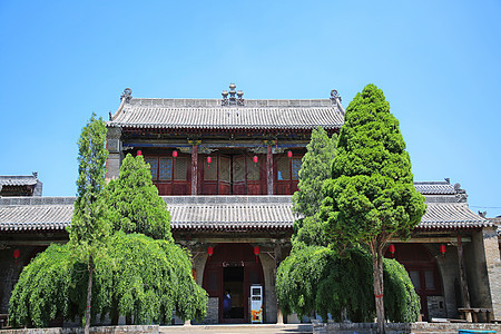 山西张壁古堡二郎神庙背景图片