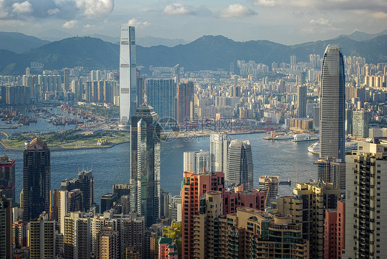 香港太平山顶风光图片