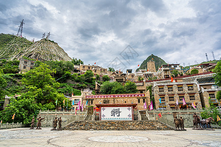 三亚旅游景点四川甘堡藏寨旅游景点背景