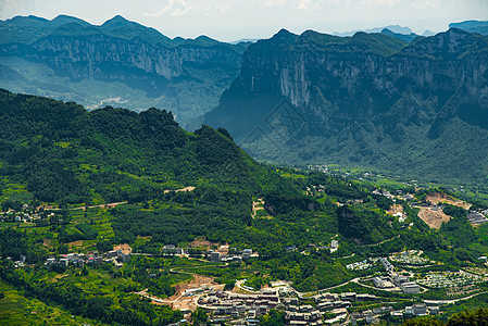 恩施大峡谷风景背景图片