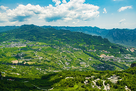 俯视山川风光背景图片