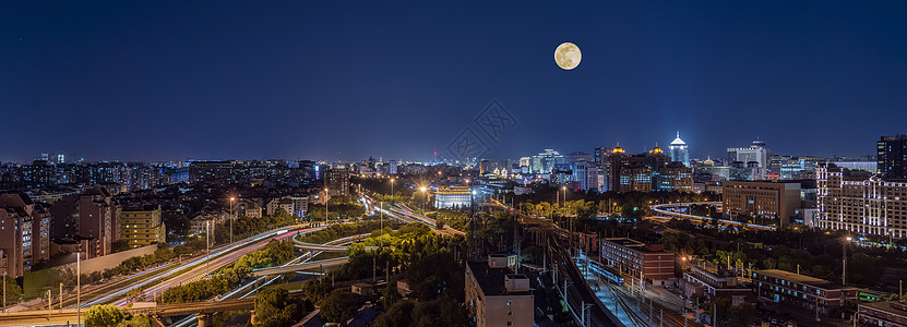 黄月中秋节的北京东便门背景