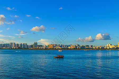 海南海边三亚海岛风情美景背景