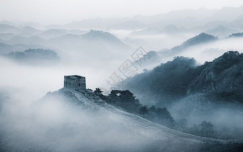 大坝风光长城风光背景