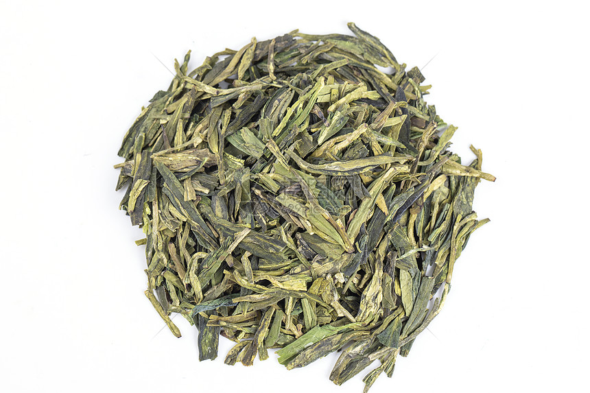 竹叶青茶叶白底