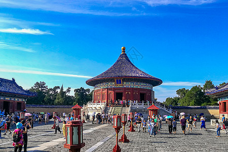 背景天坛祈年殿建筑风光图片