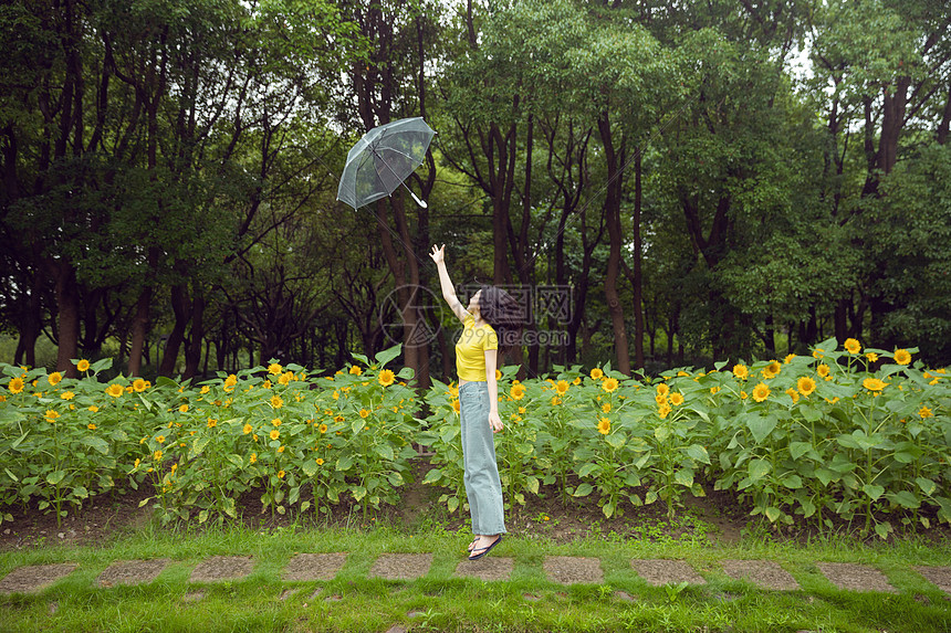 跳跃的少女图片