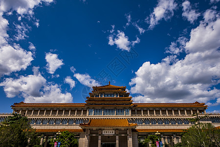 城市北京中国美术馆建筑背景