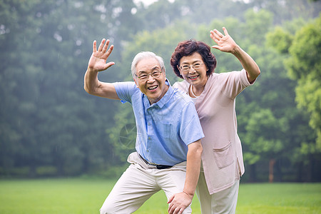 老年夫妇形象背景