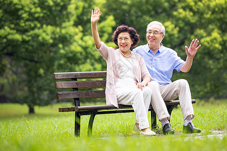 夫妻亲密老年夫妇形象背景