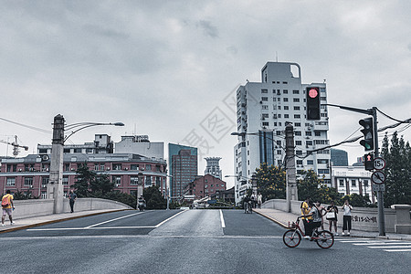 上海街景四川路桥图片