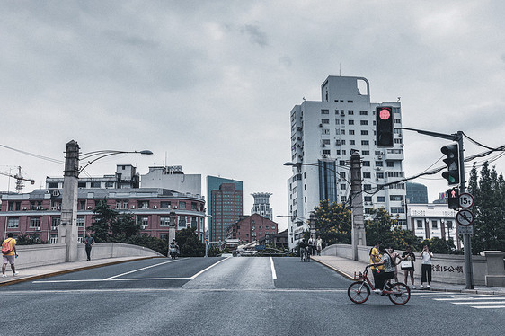 上海街景四川路桥图片