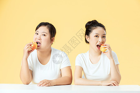 胖瘦姐妹健康饮食图片