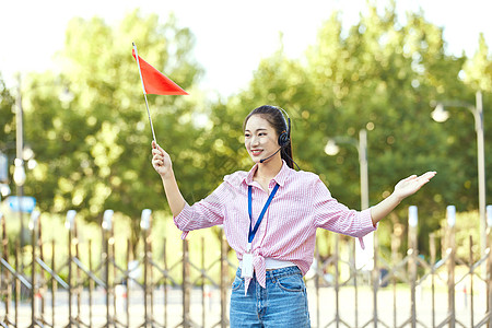 女导游形象图片