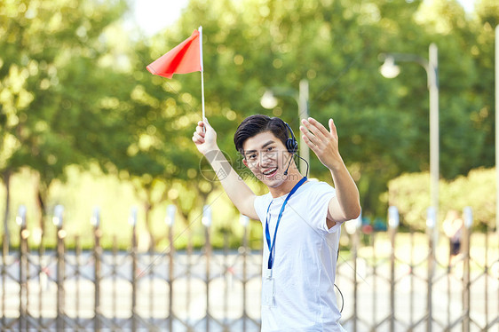 男导游形象图片