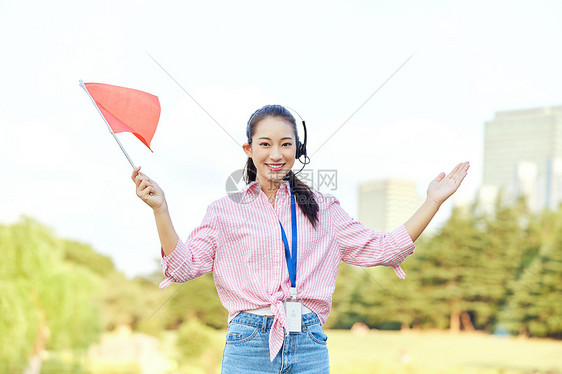 女导游形象图片