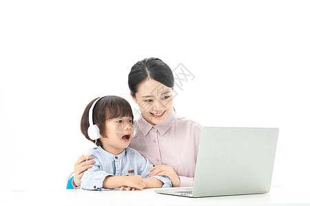 儿童幼教笔记本电脑在线学习高清图片