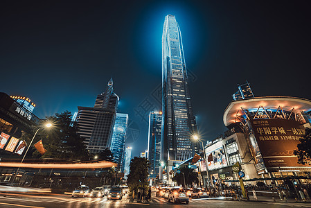 平安中心深圳城市夜景灯光秀背景