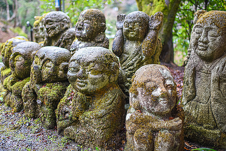 日本岚山念弘寺小和尚石刻高清图片