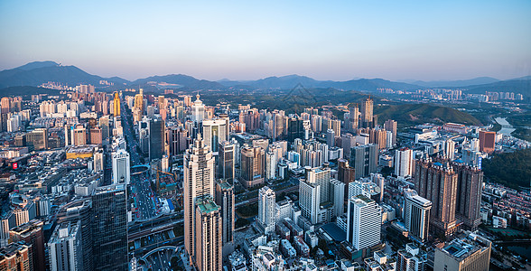 繁荣深圳城市风光背景