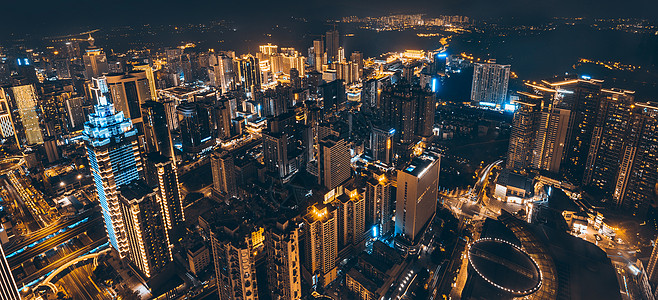 深圳地王深圳城市夜景背景