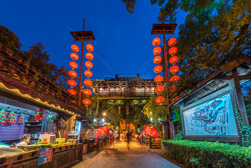 杭州宋城夜景图片