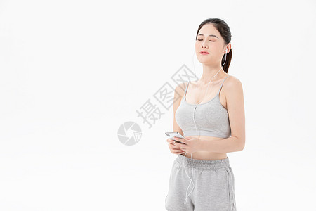 红动中国素材动女性休息听音乐背景