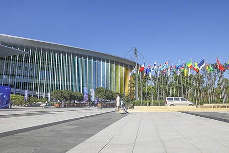 昆明国际会展中心上海国家会展中心背景