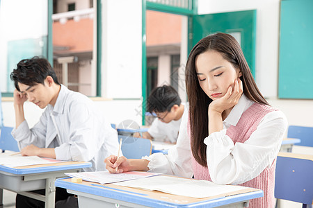 青年大学生考试考研背景图片