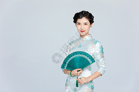 古风美女中国风旗袍美女背景