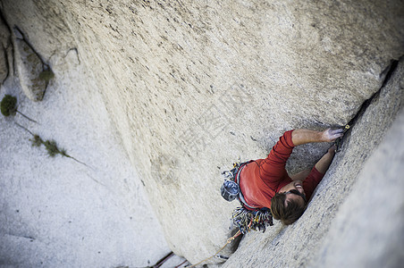 攀岩“邦基特”5.10D-美国犹他州盐湖城小棉白杨峡谷图片