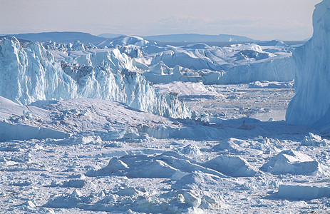 格陵兰迪斯科湾冰川高清图片