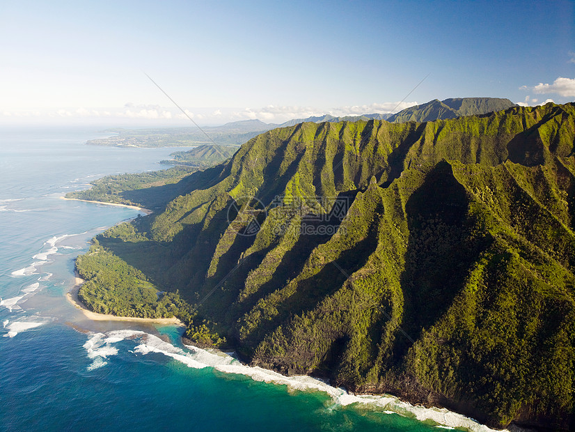 夏威夷考艾岛纳帕利海岸国家公园海岸线图片