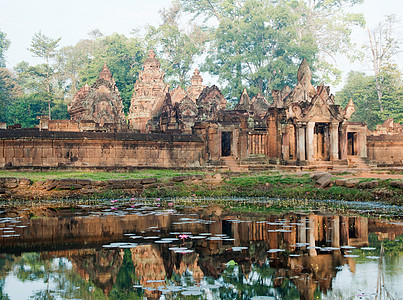 柬埔寨暹粒省吴哥窟的印度教菩提寺高清图片