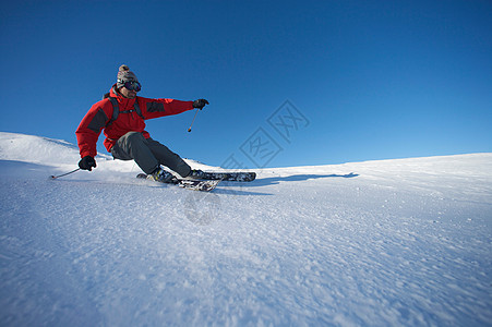 中国风雪滑雪运动背景