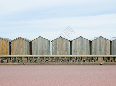 法国诺曼底海滨小屋图片