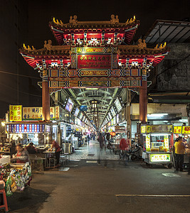 台湾台北夜市及纪念堂图片
