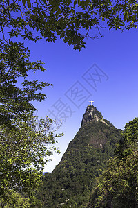 巴西里约热内卢基督救世主雕像视图图片