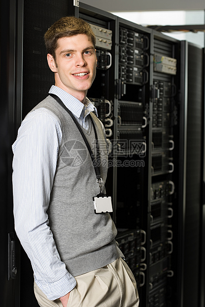 男性计算机技术人员的肖像图片