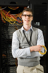 男性计算机技术人员肖像图片