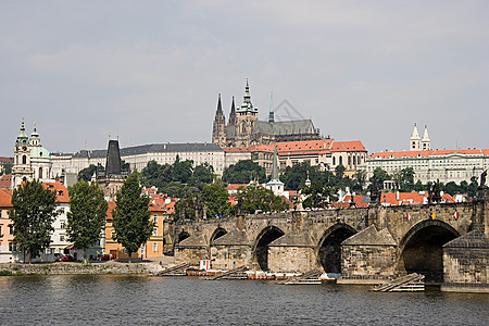 查尔斯桥和布拉格城堡图片